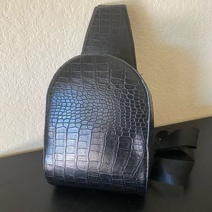 Crock Leather Mini Crossbody Bag